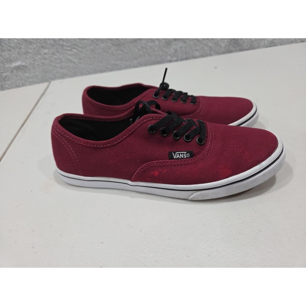 Vans‎ Classics Low Pro Burgundy Unisex Canvas Sneakers Size M 4 W 5.5